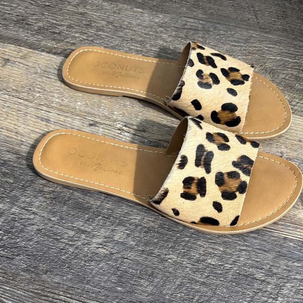 Coconuts by Matisse Animal Print Slide Sandals